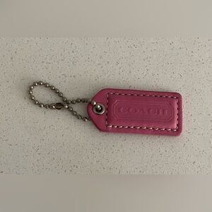Coach vintage Small Hangtag Pink Replacement FOB keychain